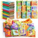 JOYIN 12 Pieces soft baby cloth books set with multiple educational themes