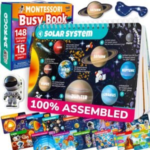 QUOKKA Montessori Busy Book Universe Edition cover for kids ages 3-8