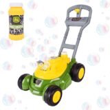 John Deere Bubble Lawn Mower for toddlers with green and yellow design