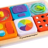 Fat Brain Toys PlayTab Modular Sensory Activity Board for Toddlers