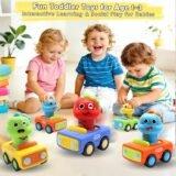 Toddlers Playing Together with Interactive Dinosaur Learning Toys