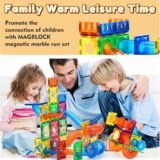 Parents and Children Playing Together with MAGBLOCK Construction Toy