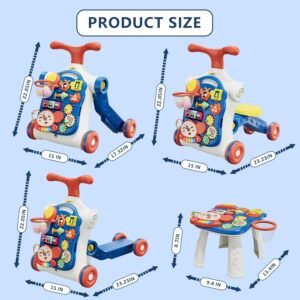 HYES baby push walker product dimensions and size guide