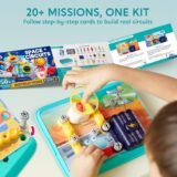 Toddler Following Step-by-Step Mission Cards for Building Real Circuits