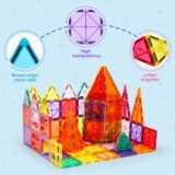 Close up of strong magnets and rounded edges on Ryoichi magnetic tiles