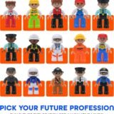 Front view of Playmags 15-pack community figures expansion set packaging